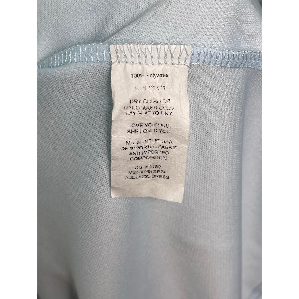 Show Me Your Mumu Adelaide Dress Light Blue Long Sleeve Mini Dress Womens Medium - Picture 8 of 8